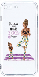 Husa Bestcase comp cu Apple iPhone 8 Plus / iPhone 7 Plus Girl Mom 2MM Soft Silicon prot cam T 560 