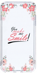 Husa Bestcase comp cu Apple iPhone 8 Plus / iPhone 7 Plus Make Me Smile 2MM Soft Silicon prot cam T 4 