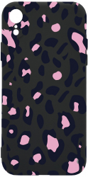 Husa Bestcase comp cu Apple iPhone XR Pink Leopard Pattern Slim Microfibra prot cam PB 1033 