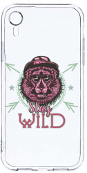 Husa Bestcase comp cu Apple iPhone XR Stay Wild 2MM Soft Silicon prot cam T 832 