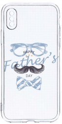 Husa Bestcase comp cu Apple iPhone XS / iPhone X Fathers Day 2MM Soft Silicon prot cam T 797 