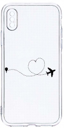 Husa Bestcase comp cu Apple iPhone XS / iPhone X Love To Travel 2MM Soft Silicon prot cam T 746 