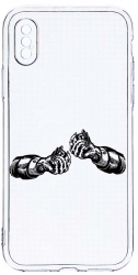 Husa Bestcase comp cu Apple iPhone XS / iPhone X Shot 2MM Soft Silicon prot cam T 802 