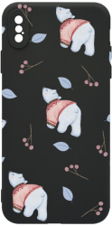 Husa Bestcase comp cu Apple iPhone XS / X Ice Bear Pattern Slim Microfibra prot cam PB 969 