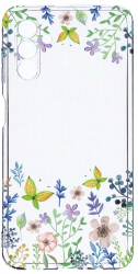 Husa Bestcase comp cu Samsung Galaxy A13 5G Butterfly Flowers 2MM Soft Silicon prot cam T 95 