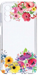 Husa Bestcase comp cu Samsung Galaxy A04s Flowers 2MM Soft Silicon prot cam T 56 