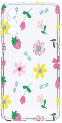 Husa Bestcase comp cu Samsung Galaxy A04s Flowers 2MM Soft Silicon prot cam T 687 