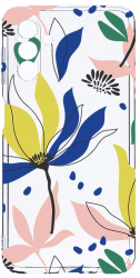 Husa Bestcase comp cu Samsung Galaxy A04s Flowers Pattern 2MM Soft Silicon prot cam T 754 