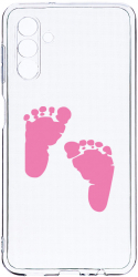 Husa Bestcase comp cu Samsung Galaxy A04s Girl Feet Print 2MM Soft Silicon prot cam T 961 