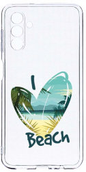 Husa Bestcase comp cu Samsung Galaxy A04s I Love Beach 2MM Soft Silicon prot cam T 835 