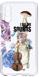 Husa Bestcase comp cu Samsung Galaxy A04s I See The Sounds 2MM Soft Silicon prot cam T 914 