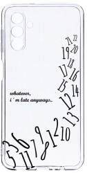Husa Bestcase comp cu Samsung Galaxy A13 5G Im Late Always 2MM Soft Silicon prot cam T 141 