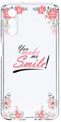 Husa Bestcase comp cu Samsung Galaxy A04s Make Me Smile 2MM Soft Silicon prot cam T 4 
