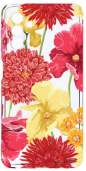 Husa Bestcase comp cu Samsung Galaxy A04s Red Yellow Flowers 2MM Soft Silicon prot cam T 634 
