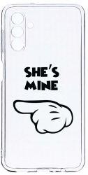 Husa Bestcase comp cu Samsung Galaxy A13 5G Shes Mine 2MM Soft Silicon prot cam T 106 