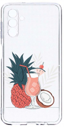 Husa Bestcase comp cu Samsung Galaxy A04s Summer Coktail 2MM Soft Silicon prot cam T 834 