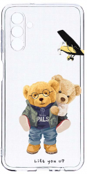 Husa Bestcase comp cu Samsung Galaxy A04s Teddy Bear Lift me up 2MM Soft Silicon prot cam T 933 