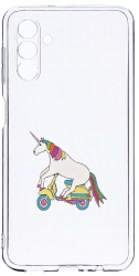 Husa Bestcase comp cu Samsung Galaxy A04s Unicorn On The Road 2MM Soft Silicon prot cam T 528 