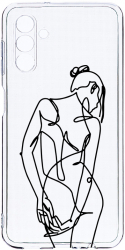 Husa Bestcase comp cu Samsung Galaxy A13 5G Woman Lineart 2MM Soft Silicon prot cam T 1062 