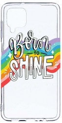Husa Bestcase comp cu Samsung Galaxy A12 / Galaxy M12 / Galaxy F12 Born To Shine 2MM Soft Silicon prot cam T 489 