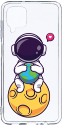 Husa Bestcase comp cu Samsung Galaxy A12 / Galaxy M12 / Galaxy F12 Cute Astronaut 2MM Soft Silicon prot cam T 1022 