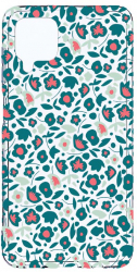 Husa Bestcase comp cu Samsung Galaxy A12 / Galaxy M12 / Galaxy F12 Green Flowers Pattern 2MM Soft Silicon prot cam T 632 