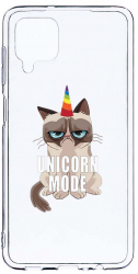 Husa Bestcase comp cu Samsung Galaxy A12 / Galaxy M12 / Galaxy F12 Grumpy Unicorn Mode 2MM Soft Silicon prot cam T 654 