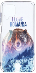 Husa Bestcase comp cu Samsung Galaxy A12 / Galaxy M12 / Galaxy F12 I Love Romania 2MM Soft Silicon prot cam T 35 