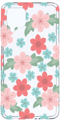 Husa Bestcase comp cu Samsung Galaxy A12 / Galaxy M12 / Galaxy F12 Pastel Flowers 2MM Soft Silicon prot cam T 515 