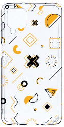 Husa Bestcase comp cu Samsung Galaxy A12 / Galaxy M12 / Galaxy F12 Symbols 2MM Soft Silicon prot cam T 763 