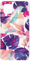 Husa Bestcase comp cu Samsung Galaxy A12 / Galaxy M12 / Galaxy F12 Tropical Flowers 2MM Soft Silicon prot cam T 71 