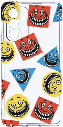 Husa Bestcase comp cu Samsung Galaxy A33 5G Abstract Smiley 2MM Soft Silicon prot cam T 1014 