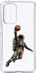 Husa Bestcase comp cu Samsung Galaxy A52 4G / Galaxy A52 5G Astronaut Basketball 2MM Soft Silicon prot cam T 1003 