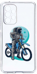 Husa Bestcase comp cu Samsung Galaxy A33 5G Astronaut Biker 2MM Soft Silicon prot cam T 828 