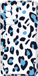 Husa Bestcase comp cu Samsung Galaxy A52s 5G Blue Leopard Pattern 2MM Soft Silicon prot cam T 1032 