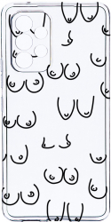 Husa Bestcase comp cu Samsung Galaxy A23 4G / Galaxy A23 5G Boobs Pattern 2MM Soft Silicon prot cam T 1060 