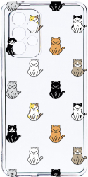 Husa Bestcase comp cu Samsung Galaxy A13 4G Cat Pattern 2MM Soft Silicon prot cam T 1027 