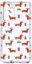 Husa Bestcase comp cu Samsung Galaxy A52s 5G Dachshund Christmas 2MM Soft Silicon prot cam T 871 