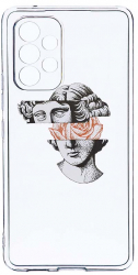Husa Bestcase comp cu Samsung Galaxy A52s 5G David Statue - Rose 2MM Soft Silicon prot cam T 604 