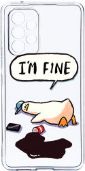 Husa Bestcase comp cu Samsung Galaxy A23 4G / Galaxy A23 5G Duck Life - Im Fine 2MM Soft Silicon prot cam T 963 