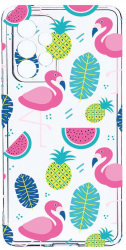 Husa Bestcase comp cu Samsung Galaxy A13 4G Flamingo 2MM Soft Silicon prot cam T 91 