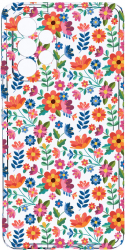 Husa Bestcase comp cu Samsung Galaxy A13 4G Flower Pattern 2MM Soft Silicon prot cam T 953 