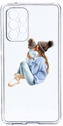 Husa Bestcase comp cu Samsung Galaxy A33 5G Girl Mom With a Boy 2MM Soft Silicon prot cam T 562 