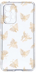Husa Bestcase comp cu Samsung Galaxy A23 4G / Galaxy A23 5G Gold Butterfly 2MM Soft Silicon prot cam T 919 
