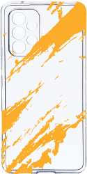Husa Bestcase comp cu Samsung Galaxy A52s 5G Golden Stripes 2MM Soft Silicon prot cam T 1054 