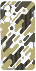 Husa Bestcase comp cu Samsung Galaxy A33 5G Green Camouflage 2MM Soft Silicon prot cam T 811 