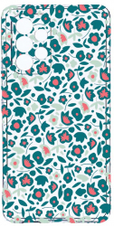 Husa Bestcase comp cu Samsung Galaxy A52s 5G Green Flowers Pattern 2MM Soft Silicon prot cam T 632 