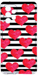 Husa Bestcase comp cu Samsung Galaxy A52s 5G hearts 2MM Soft Silicon prot cam T 102 