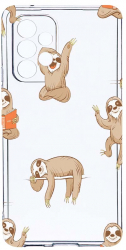 Husa Bestcase comp cu Samsung Galaxy A52s 5G Keep Calm - Be Lazy 2MM Soft Silicon prot cam T 598 
