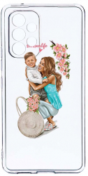 Husa Bestcase comp cu Samsung Galaxy A33 5G Mom Life With a Boy 2MM Soft Silicon prot cam T 559 